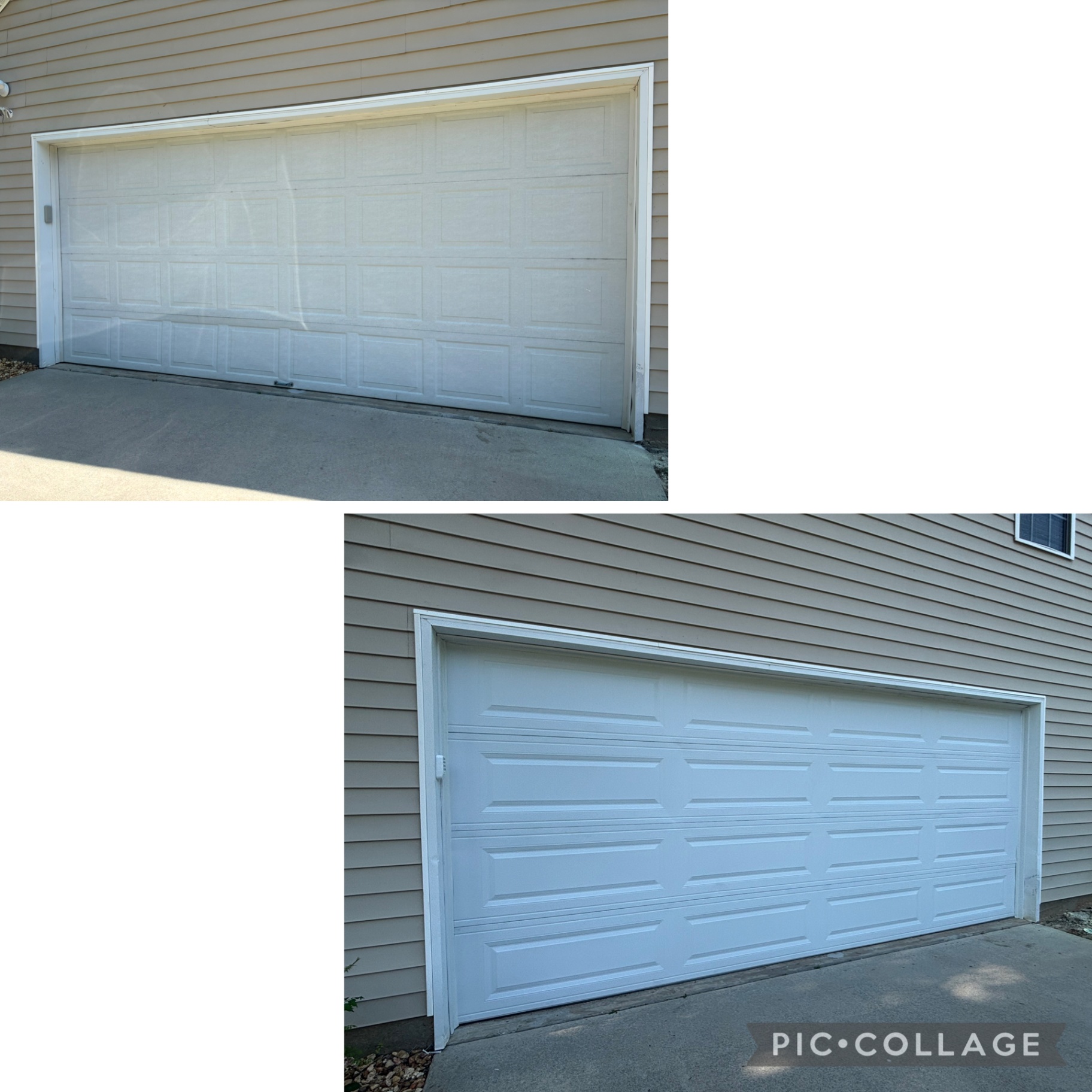 Two-car residential door install